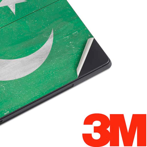 Pakistan Flag Distressed Surface Pro 7 Skin